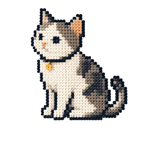 拼豆猫咪作品